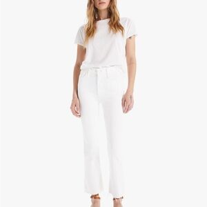 White Mother Jeans - The Hustler Ankle Fray - Size 27